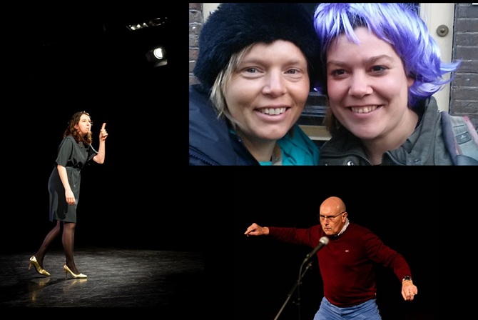 Drie van de vier artiesten die optreden op het Open Podium van 19 januari 2025 in het Torenlaan Theater in Zeist