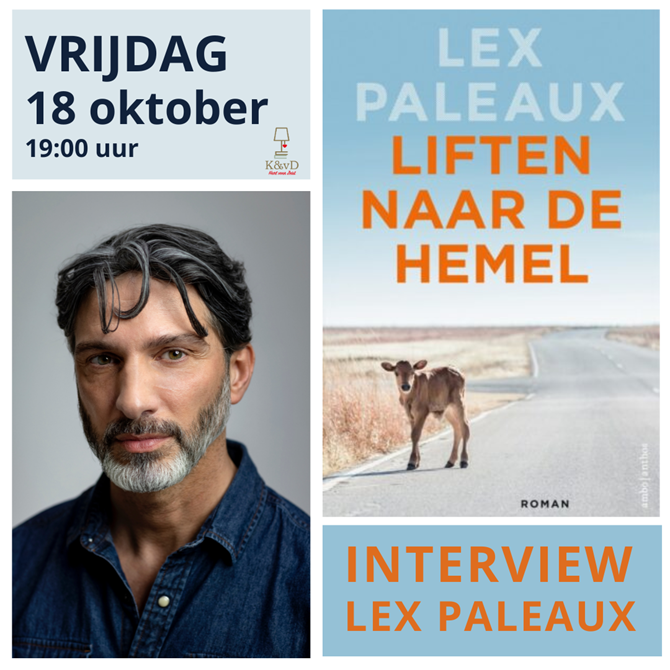 Lex Paleaux komt op bezoek bij boekhandel Kramer & van Doorn in Zeist