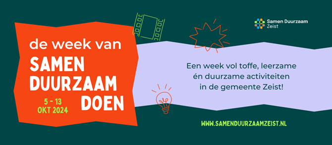 Banner van de week van Samen Duurzaam Doen in Zeist