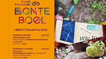 Het programma van Kunstkaravaan Bonte Boel in de herfstvakantie 2024 in Zeist