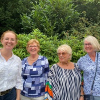 De vier dames die samen de Kunstroute Zeist organiseren